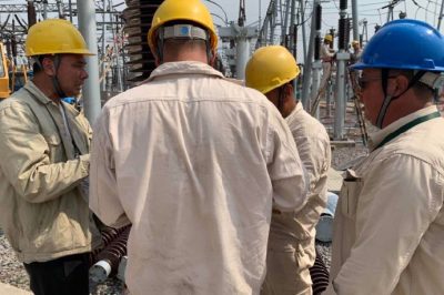 江蘇省送變電有限公司進(jìn)行220千伏區域的停電改造