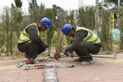 濟南供電公司對10千伏新堡線(xiàn)進(jìn)行遷改