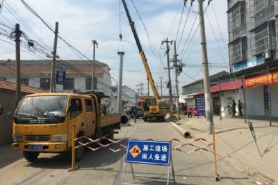 沛縣供電公司對10KV棲河142線(xiàn)進(jìn)行遷移改造