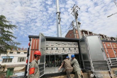 黃陂區供電公司拆除電桿線(xiàn)路 重新鋪設入地電纜