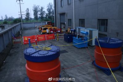國網(wǎng)成都供電公司：變電檢修工區“007”大截面超長(cháng)電纜耐壓攻堅戰現場(chǎng)