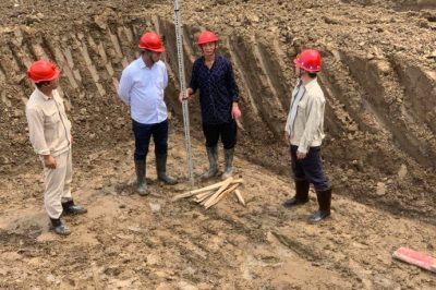 揚州南牽引站220kV線(xiàn)路送出工程隧道基坑驗收