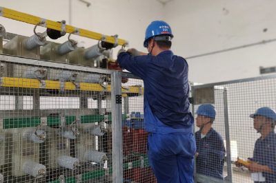滄州供電公司對110千伏金化變電站進(jìn)行施工工作