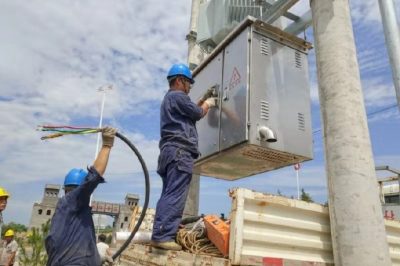 臨城縣供電公司安裝變壓器及高低壓分支箱保電央視CCTV現場(chǎng)直播