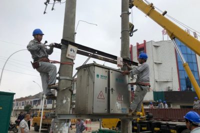 淮安供電公司10千伏馬西線(xiàn)進(jìn)行拆除遷改