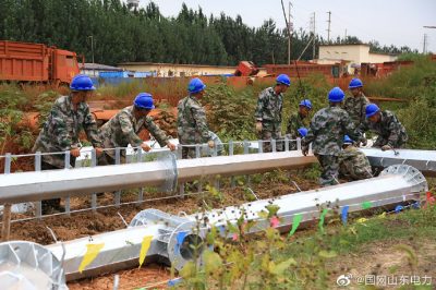 220千伏肖周線(xiàn)9號至11號塔進(jìn)行加高改造 大型車(chē)輛通行無(wú)憂(yōu)