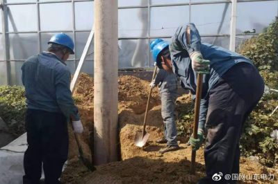 州市供電公司10千伏郭北線(xiàn)技改工程現場(chǎng)