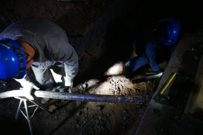 128城南線(xiàn)路煙草公司支電纜線(xiàn)路挖斷搶修
