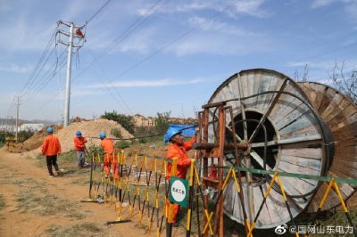 煙臺市福山區供電公司施工改造10千伏魯醫一線(xiàn)