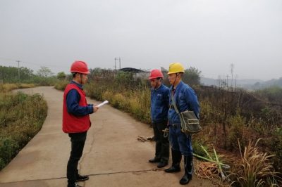 耒陽(yáng)供電公司處理10千伏煙|線(xiàn)7014桿C項瓷瓶故障