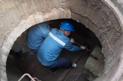 新華路實(shí)施10千伏線(xiàn)路電纜入地工程