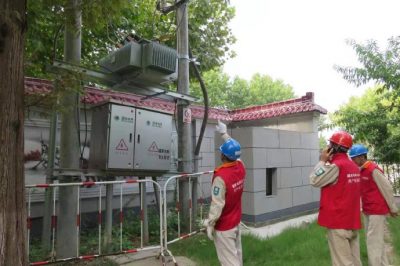 劉老莊八十二烈士陵園供電設備進(jìn)行全方位檢查