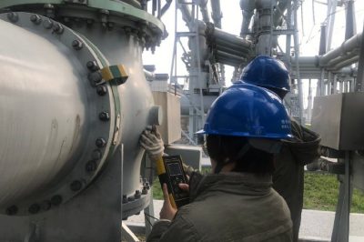 500千伏扶海變GIS設備進(jìn)行帶電檢測