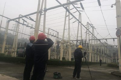無(wú)人機對110千伏小南海變電站設備進(jìn)行巡視