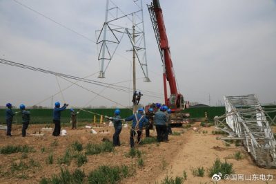 35千伏東張線(xiàn)遷改工程現場(chǎng)