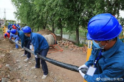 孟莊鎮10千伏東外環(huán)線(xiàn)進(jìn)行電纜下地改造