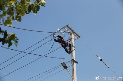 東阿縣供電公司對西張村線(xiàn)路進(jìn)行升級改造