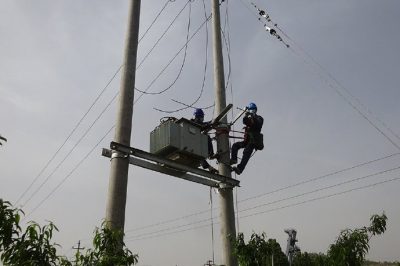 東里鎮龍王峪新村農灌配套施工現場(chǎng)