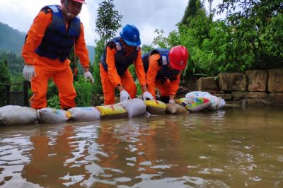 防汛演習日?；?暴雨雷電都不怕