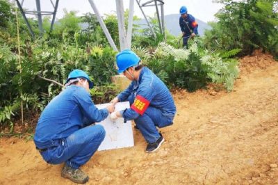 黨員青年突擊隊全面排查災后輸電線(xiàn)路