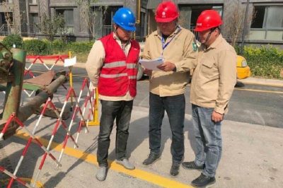 對110千伏金劉寨變及濱河藍庭電纜敷設施工現場(chǎng)進(jìn)行安全督查